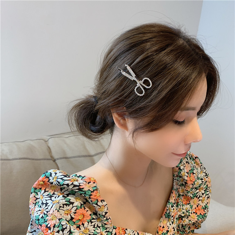 Kẹp Tóc Đính Đá Pha Lê Phong Cách Thời Trang Đơn Giản 23438