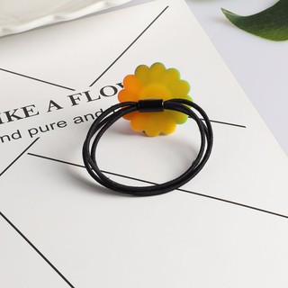 Set 100 Dây Thun Cột Tóc Hoa Mặt Trời Đẹp Dễ Thương (Giá Sỉ Siêu Rẻ)
