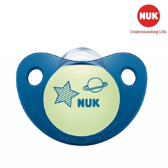 Bộ 2 ti giả NUK Night/Day silicone 0-6, 6-18m