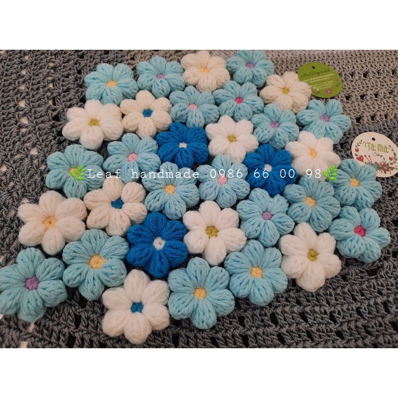 Sỉ hoa len móc handmade bảng 2