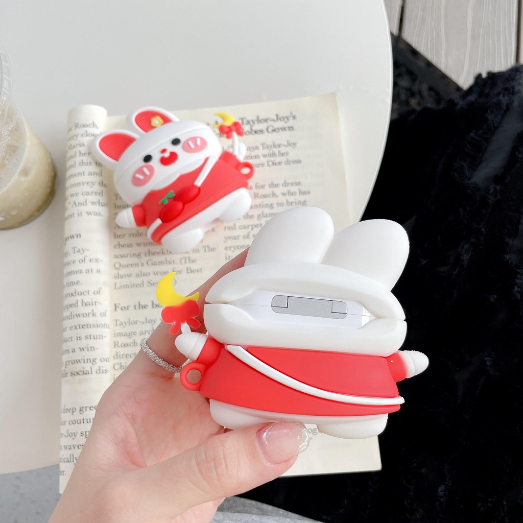 Vỏ Bảo Vệ Hộp Sạc Tai Nghe AirPods3 Gen AirPods3 2021 3 Bằng Silicon Hình Đũa Thần Dễ Thương Tiện Dụng Ốp