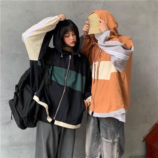[ORDER TAOBAO] Áo khoác kaki form rộng phối màu ulzzang hàng quốc