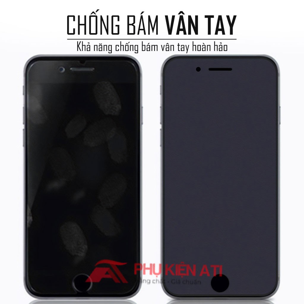 Kính cường lực Chống vân tay Realme -Cảm ứng siêu mươt-Chống lóa-Full màn, Full dòng