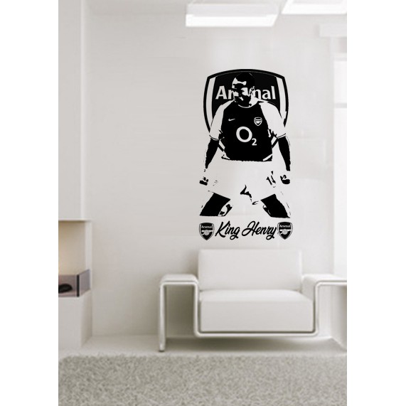 Decal dán tường chống thấm size lớn Henry Arsenal