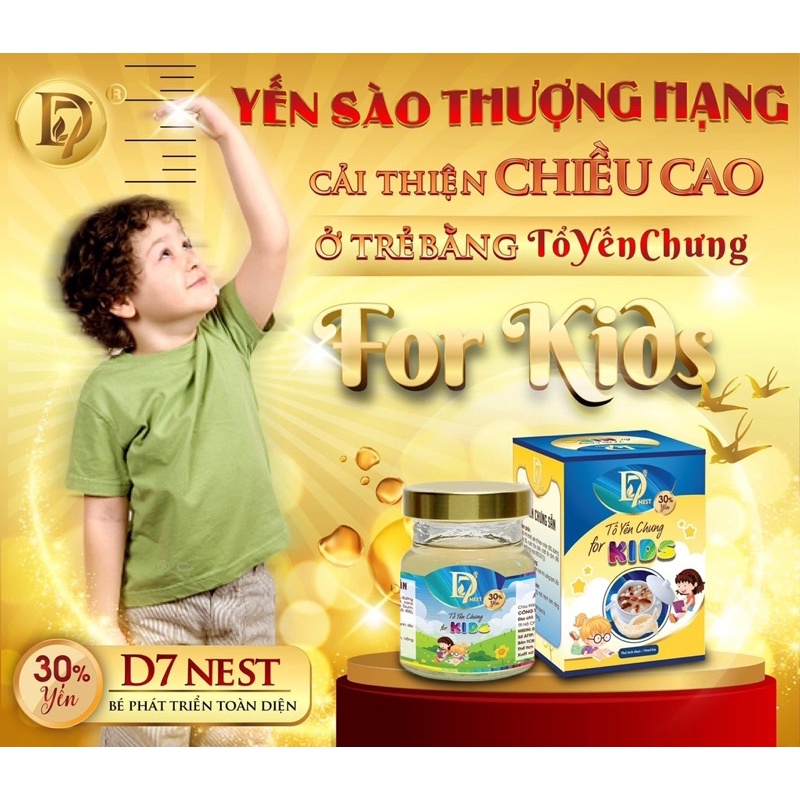 2 hủ yến sào D7 nest 30% cho bé - kidnest