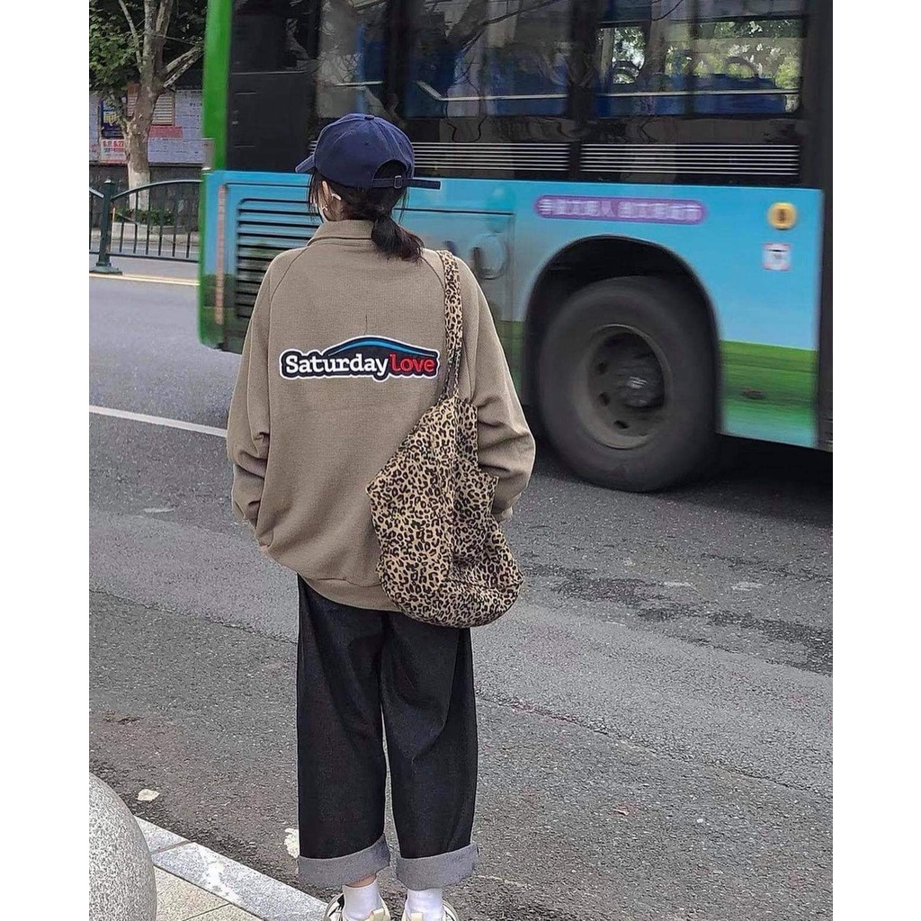 Áo Thun POLO rêu, Ao polo Nam Nữ Freeship  áo tay dài có cổ form rộng freesize unisex mix quần ống rộng