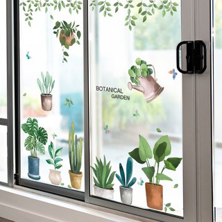 Miếng dán kính cửa sổ họa tiết sáng tạo dành cho phòng ngủ nhà bếp