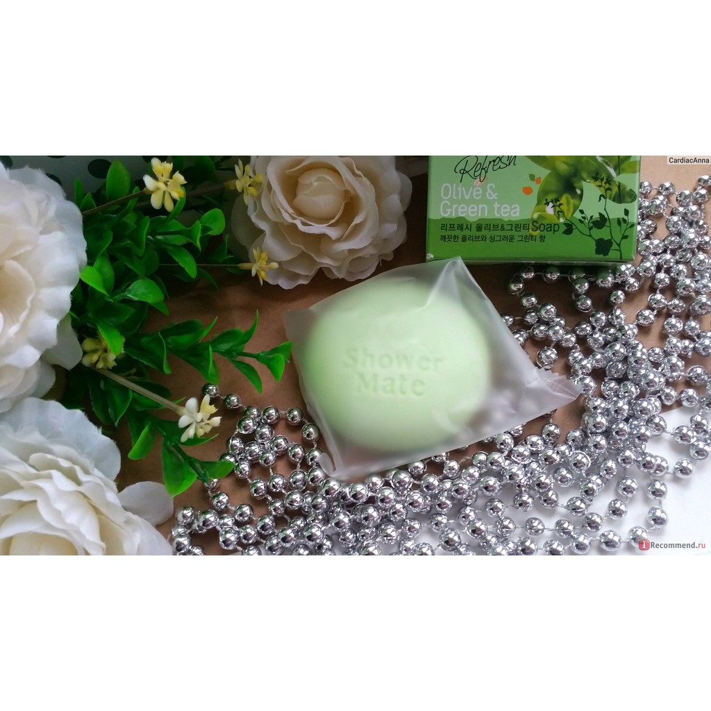 Xà bông chứa nhiều vitamin antioxidants Shower Mate Olive & Green Tea 100g - Hàng Chính Hãng | BigBuy360 - bigbuy360.vn