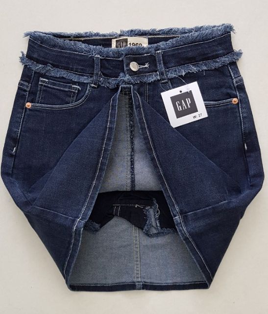CHÂN VÁY JEAN CẠP TUA RUA | BigBuy360 - bigbuy360.vn