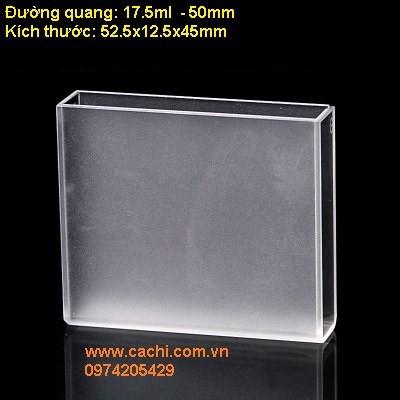 Cuvet thủy tinh 52.5x12.5x45mm