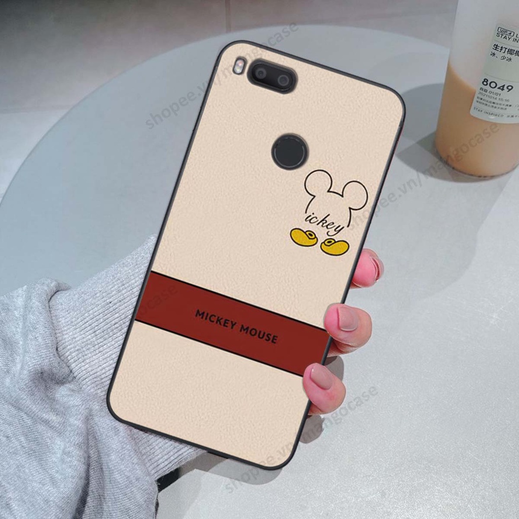 Ốp lưng Xiaomi Mi A1 in hình happy nice, bé gấu đáng yêu