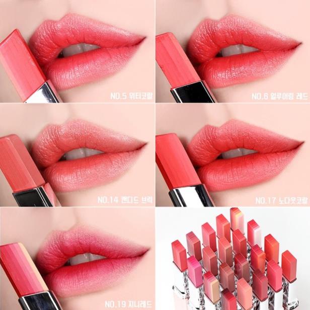 Son Thỏi Laneige Layering Lip Bar Matte No.20 Soul Red - No.4 Orange Pleasure - No.13 Bitter Rose