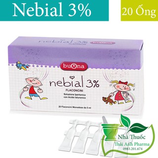 Dung Dịch Nhỏ Mũi Ưu Trương Nebial 3% - Hộp 20 ống