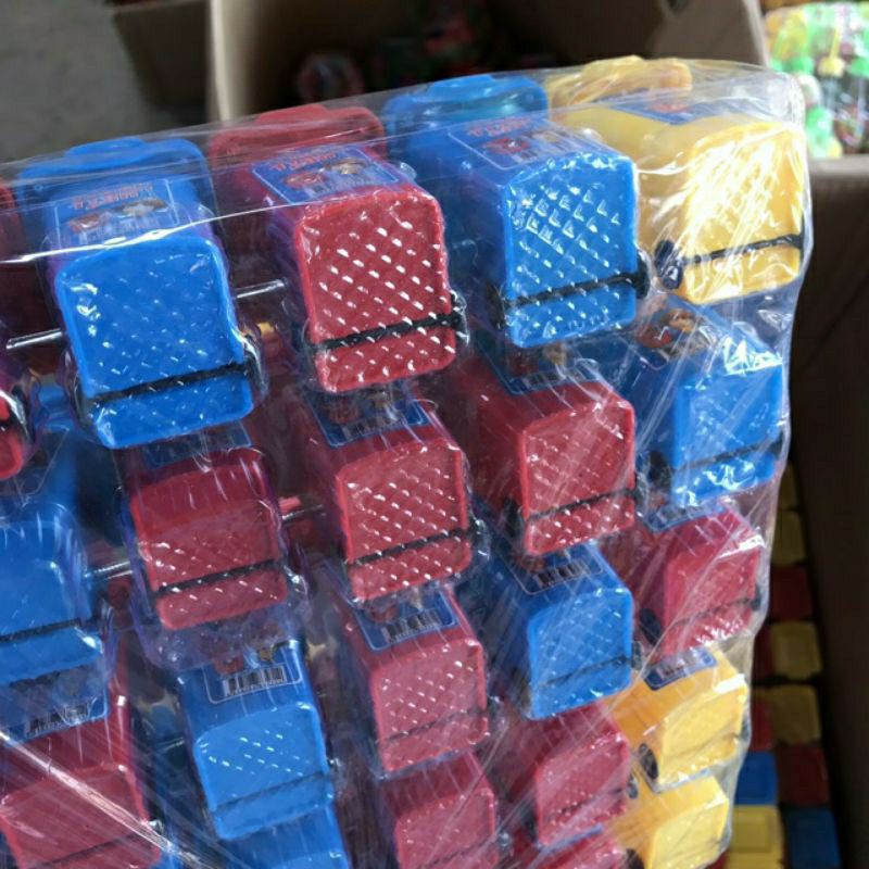 vỉ 30 hộp kẹo hình thùng rác ( sỉ đồ trẻ em)