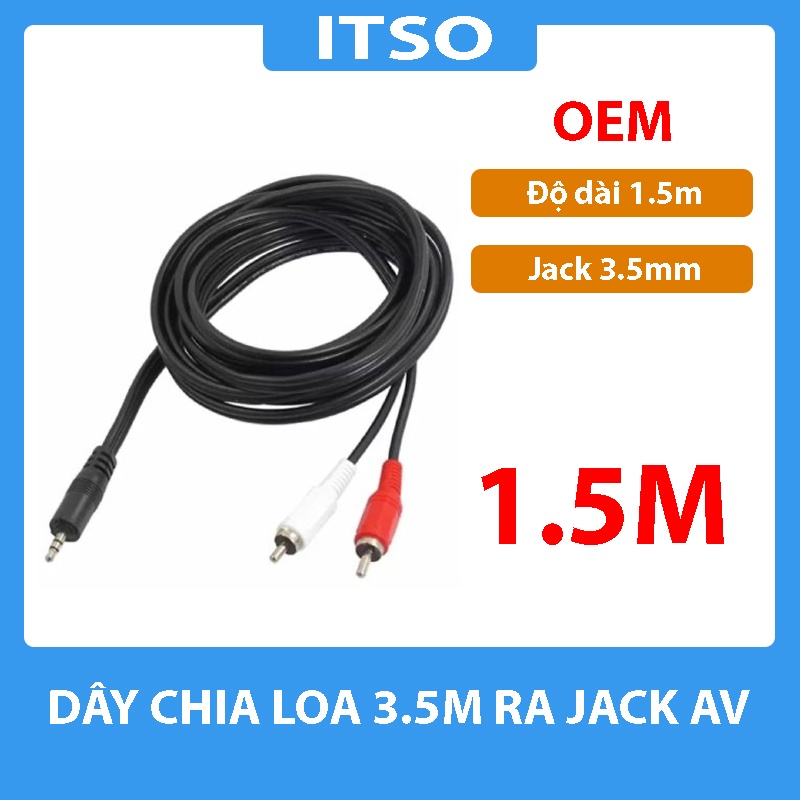 [Mã ELHACE giảm 4% đơn 300K] Cáp Bông Sen Ra Jack 3.5mm Dài 1.5m 3m