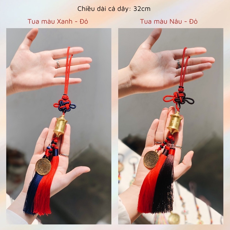 Dây treo Ô Tô Kinh Luân chú Om Mani Padme Hum bình an treo xe phong thuỷ