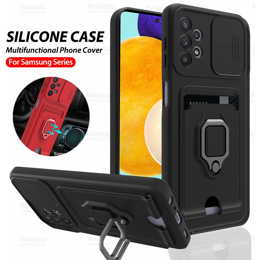 Ốp điện thoại TPU có vòng nhẫn đa năng cho SAMSUNG GALAXY A71 A52 A52S A72 S22 PLUS ULTRA 4G 5G A50S S