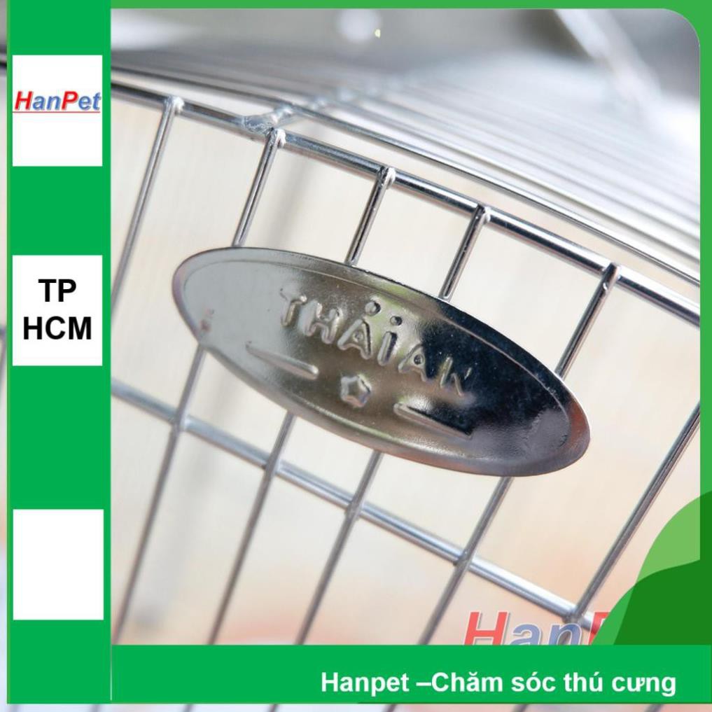 Hanpet.GV- Lồng tắm chim lớn dành cho chim Khướu, Họa my, Chào mào, Chòe- Lồng tắm lớn 100% inox không gỉ sét (Hanp