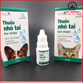 NHỎ TAI ĐẶC TRỊ VIÊM TAI CHÓ MÈO VEMEDIM 10ML