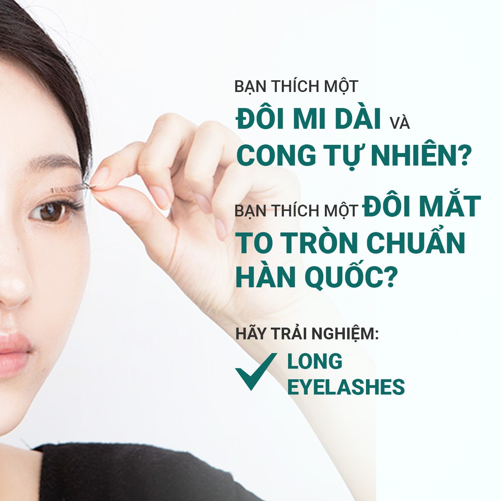 [Mã COSIF03 giảm 10% đơn 400K] Lông mi giả làm dài mi innisfree Long Eyelashes (1 bộ)