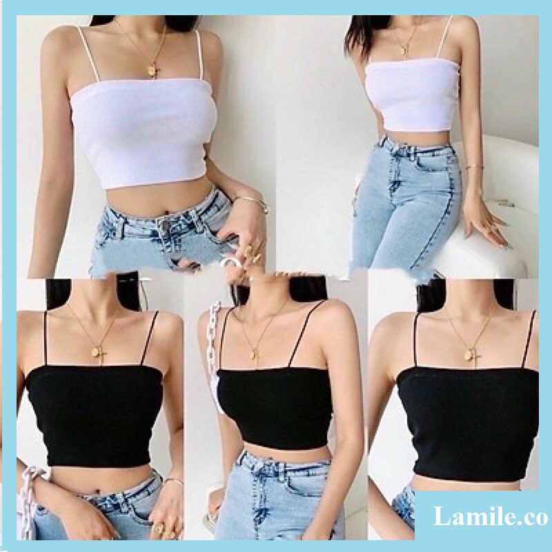 Áo hai dây sợi bún chất cotton MSP: LACO25