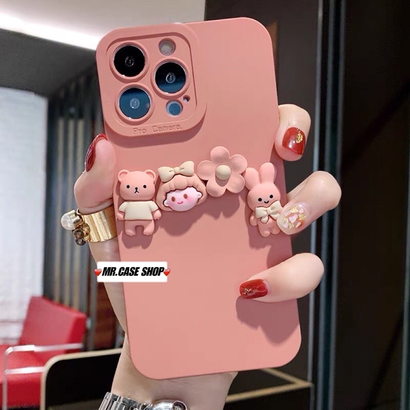 [ CÓ IP 13 ] Ốp lưng ip hình hoa anh đào/cô gái màu  hồng sticker cho IPHONE 11/11pm/12/12pm/13/13promax- Mr.Case