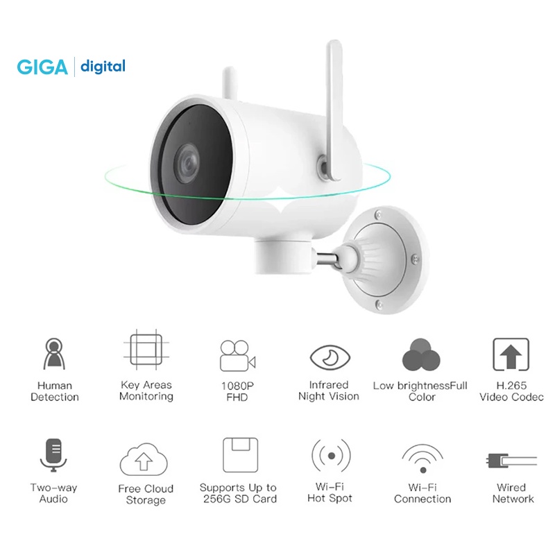 Camera giám sát ngoài trời IMILAB EC3 (CMSXJ25A) chính hãng