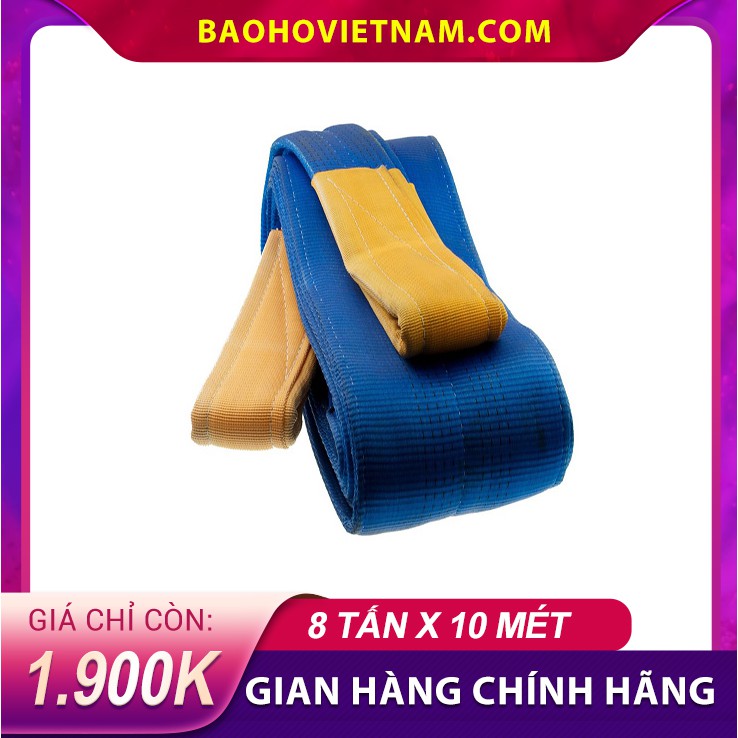 [SALE SỐC] Dây cáp vải cẩu hàng loại 8 tấn 10 mét nhập khẩu chính hãng chuyển dùng trong công nghiệp, xây dựng,...