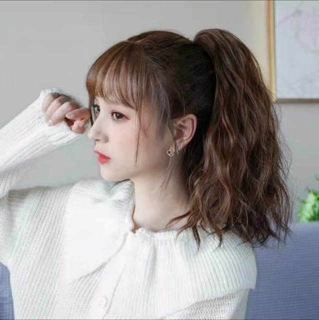 Tóc giả ngoặm xù ngắn-❤️-freeship-ảnh thật