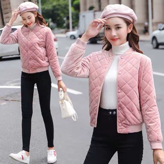 Áo khoác bomber Nhung nữ