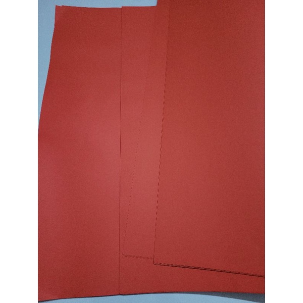 Giấy đỏ, bìa đỏ làm quạt, làm đồ trang trí Tết