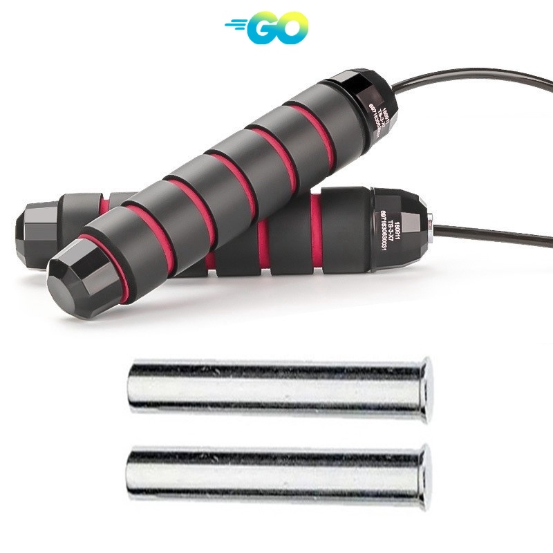 Dây nhảy thể thao không rối có vòng bi và tay cầm bằng xốp kích thước 6"