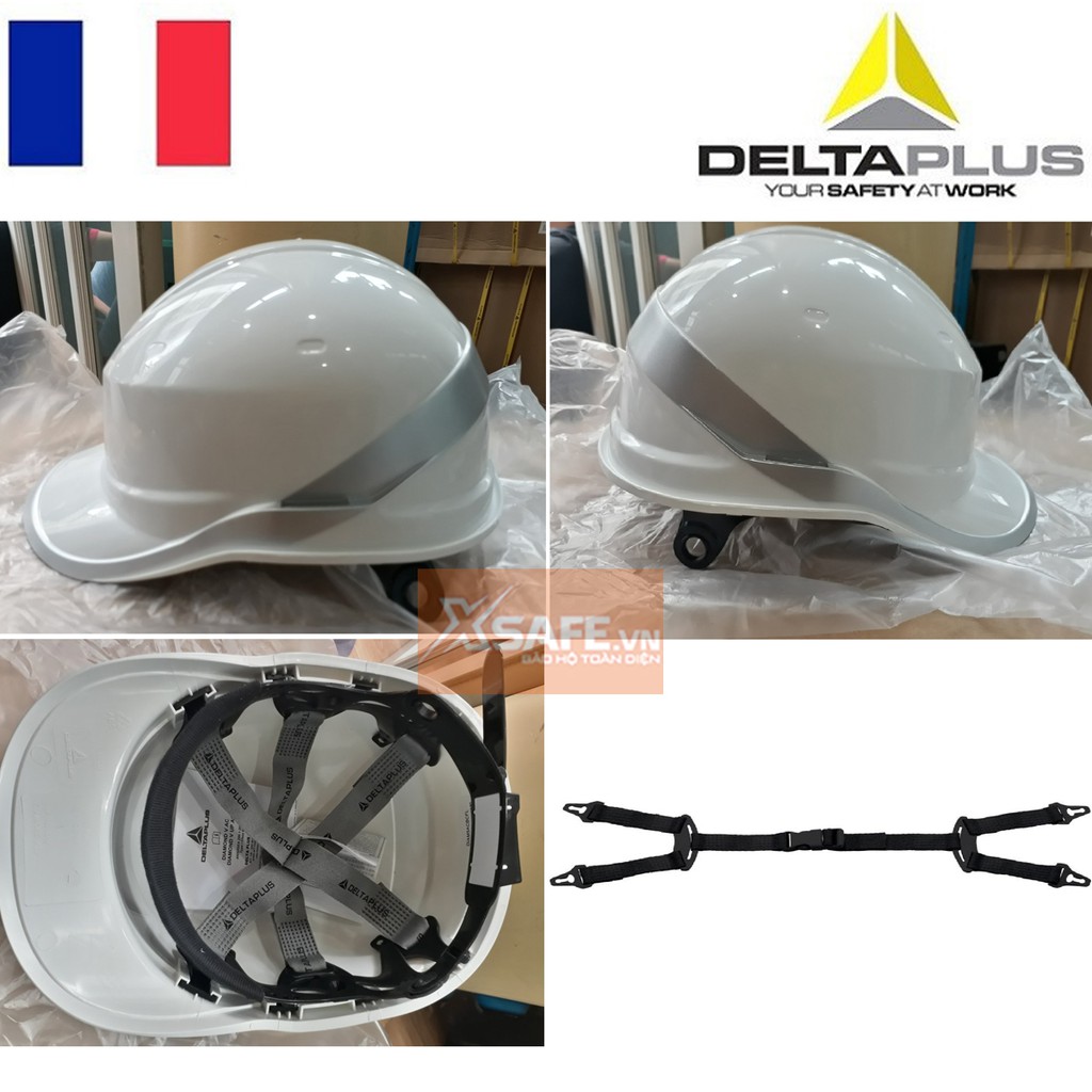 Mũ bảo hộ Deltaplus Baseball Dinamond V - nhựa ABS siêu cứng - Nón bảo hộ lao động cách điện 1KV (Kèm dây nón)