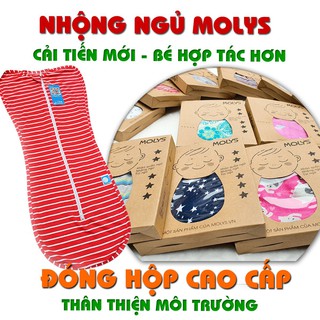 [MẪU MỚI] Nhộng Chũn Giúp Bé Ngủ Ngon, Quấn Chũn Cao Cấp Chính Hãng Molys
