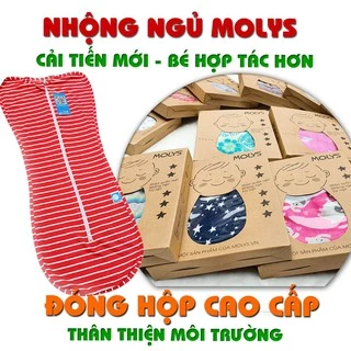 [MẪU MỚI] Nhộng Chũn Giúp Bé Ngủ Ngon, Quấn Chũn Cao Cấp Chính Hãng Molys