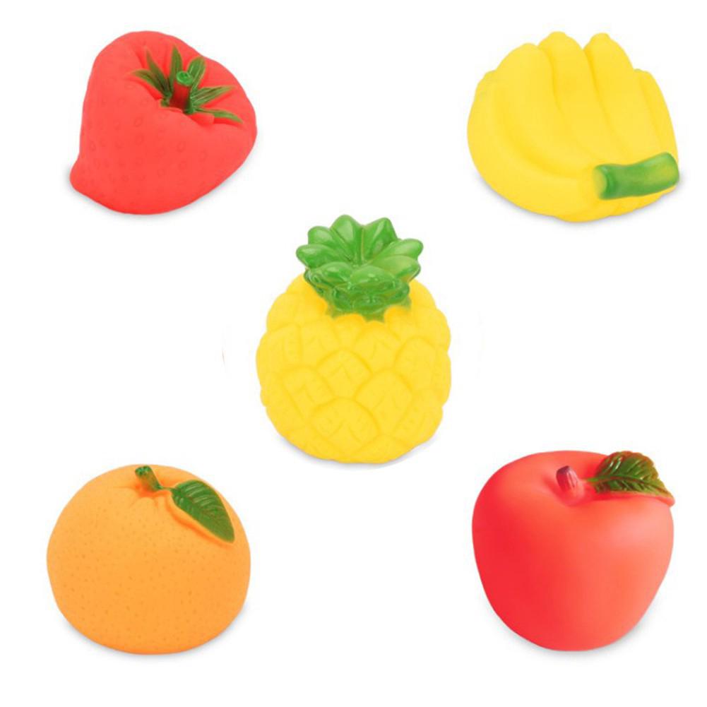 5pcs Fruit Park Water Toys Children’s Bath Toys Set Baby Toys Pinch