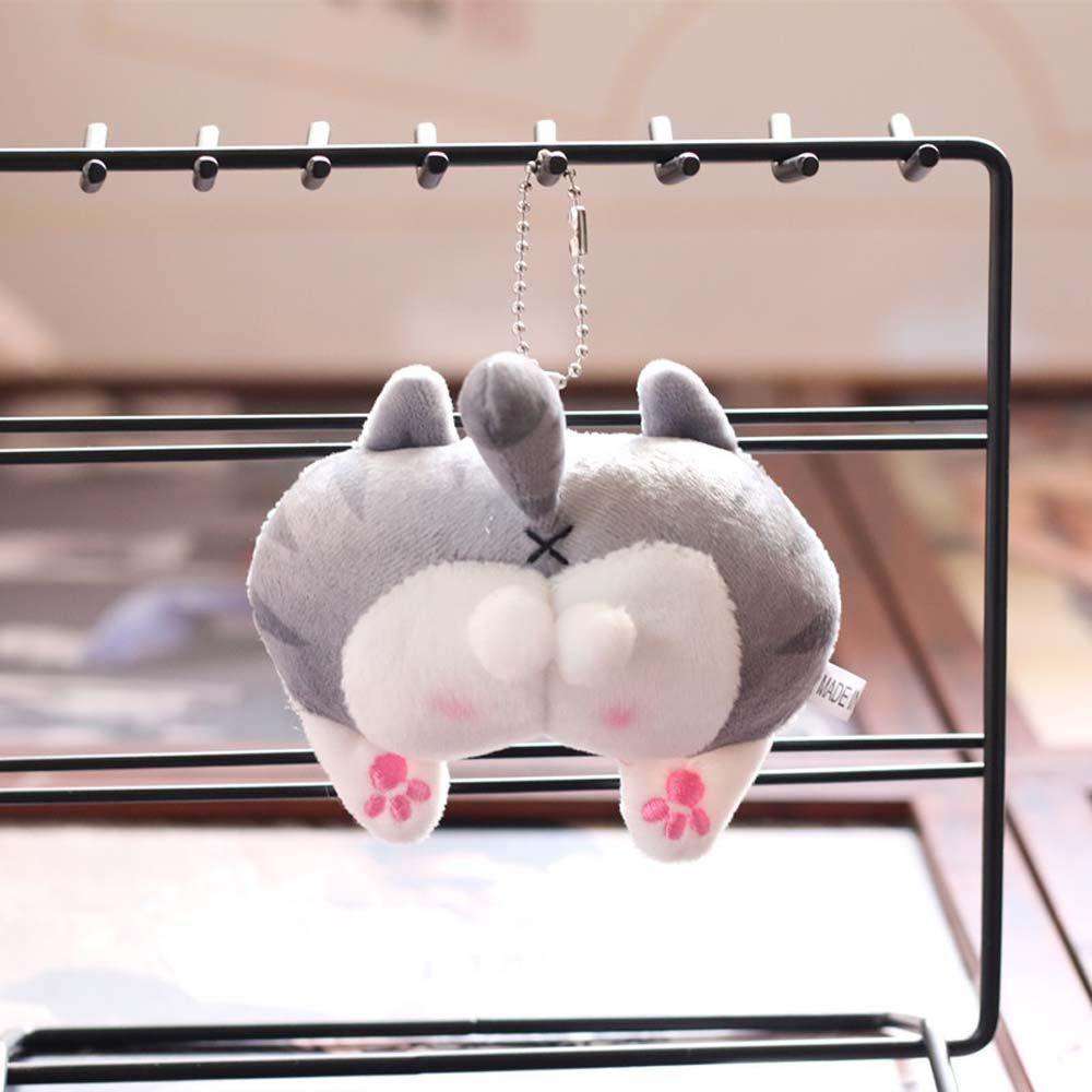 Móc Khóa Hình Heo / Khỉ / Corgi Hoạt Hình Nhồi Bông Dễ Thương