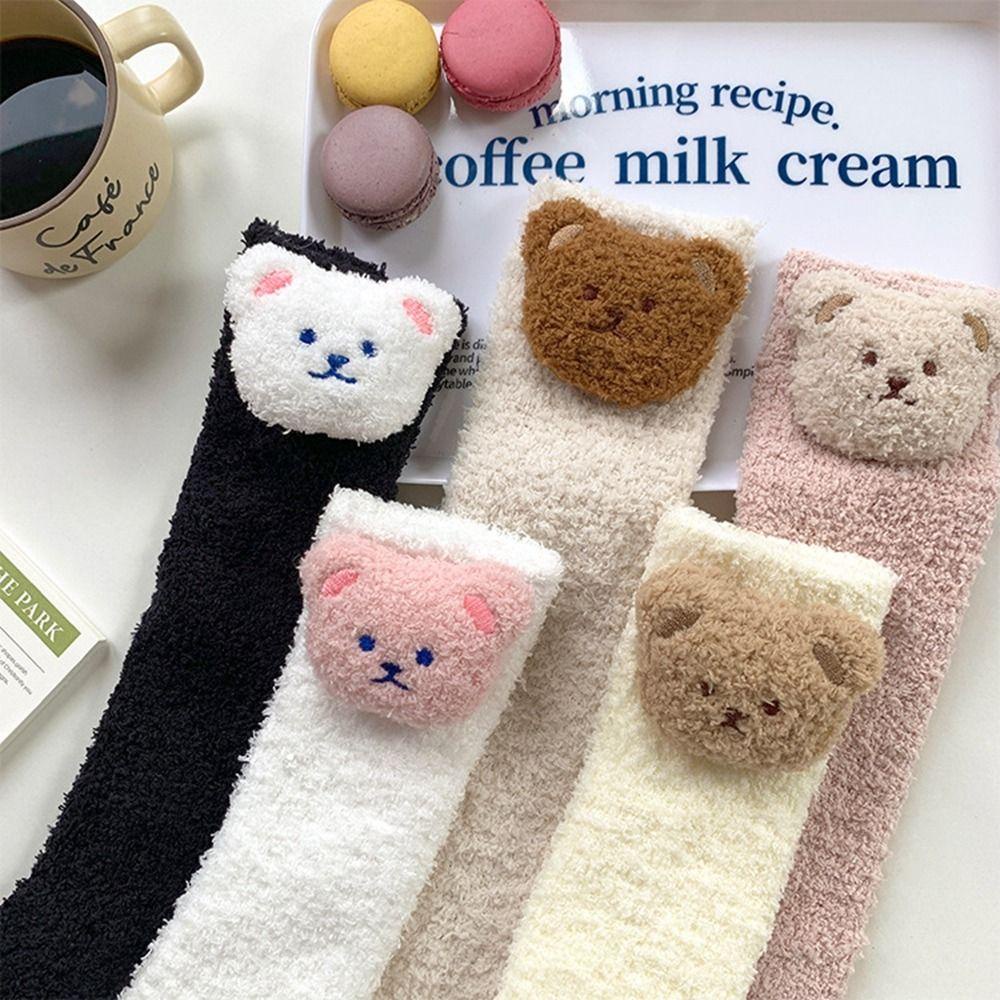 Vớ Nhung Len Màu Sắc Đơn Giản Thời Trang Mùa Đông Dành Cho Nữ