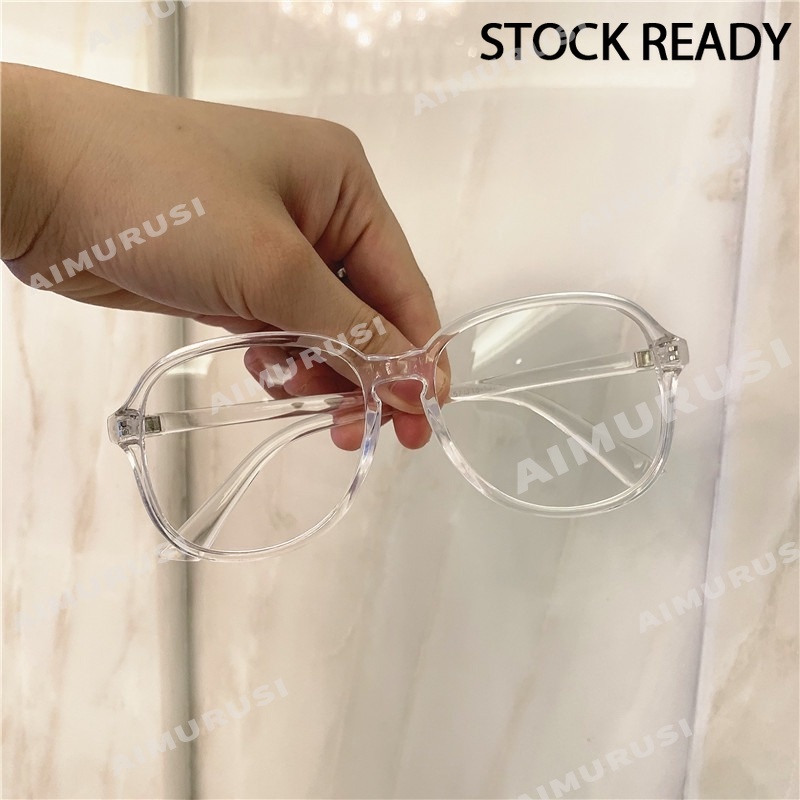 Kính Mát Gọng Tròn Oversize Chống Ánh Sáng Xanh Thời Trang Hàn Quốc Cho Nữ