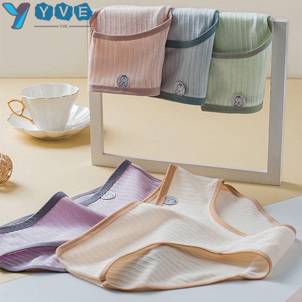 Quần Lót Cotton Lưng Vừa Không Đường May Nhiều Màu Sắc Xinh Xắn Thời Trang Mùa Hè Cho Nữ
