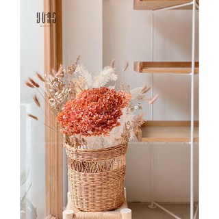 GIỎ MÂY CẮM HOA KHÔ
