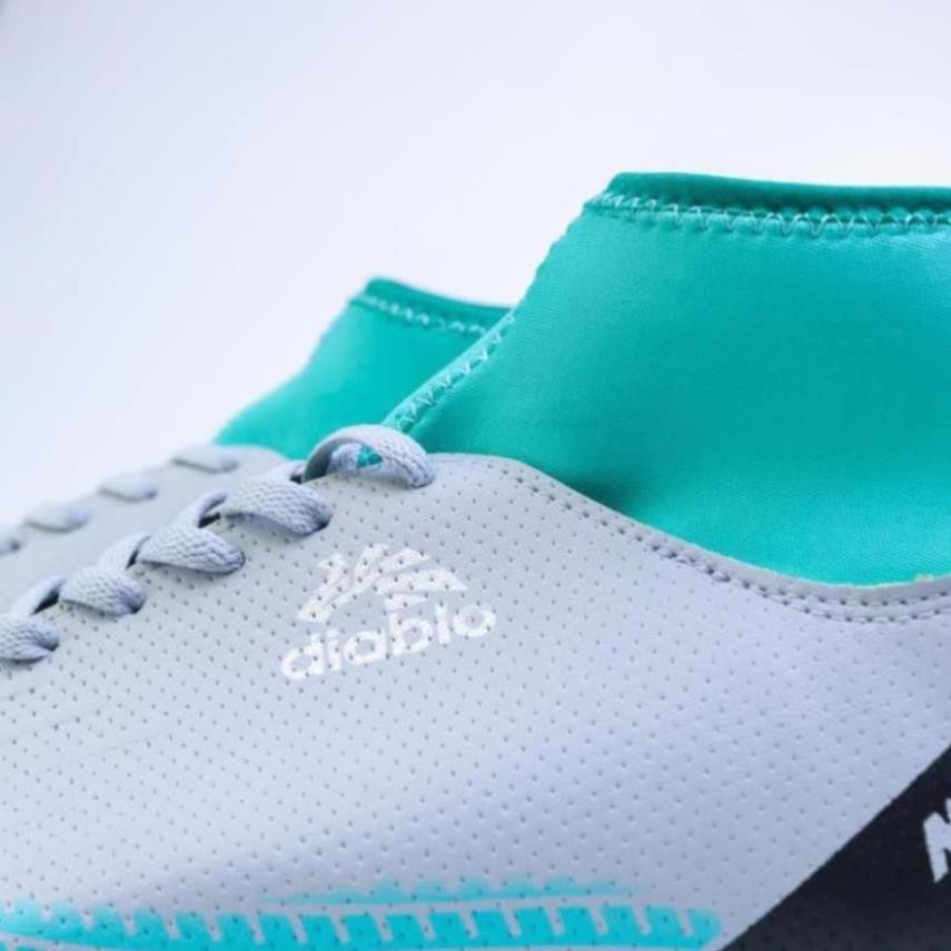 [Sale 3/3]Giày đá bóng Diablo Mercurial xám xanh P09 : :