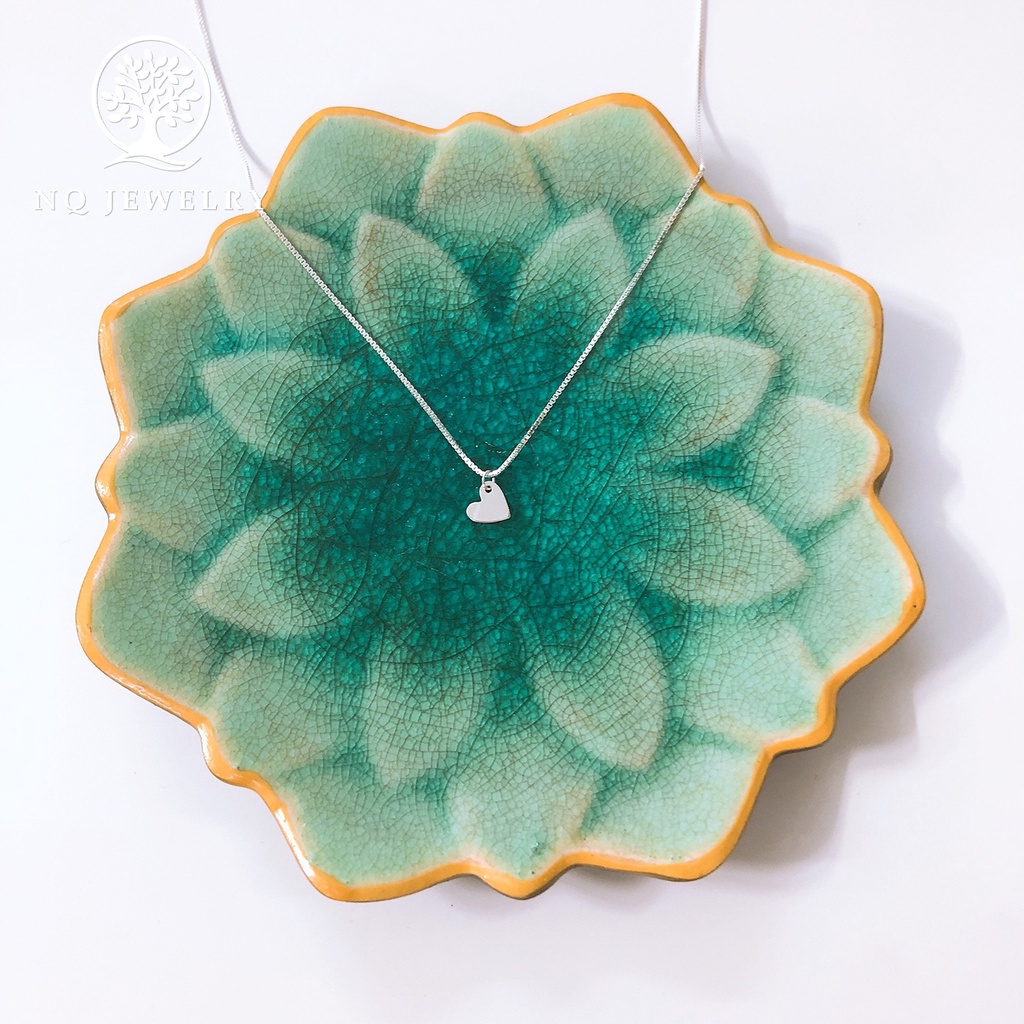 Dây chuyền bạc mặt trái tim - NQ Jewelry