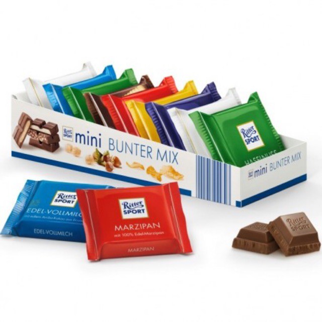 Socola Ritter Sport Đức 100g (12 loại)