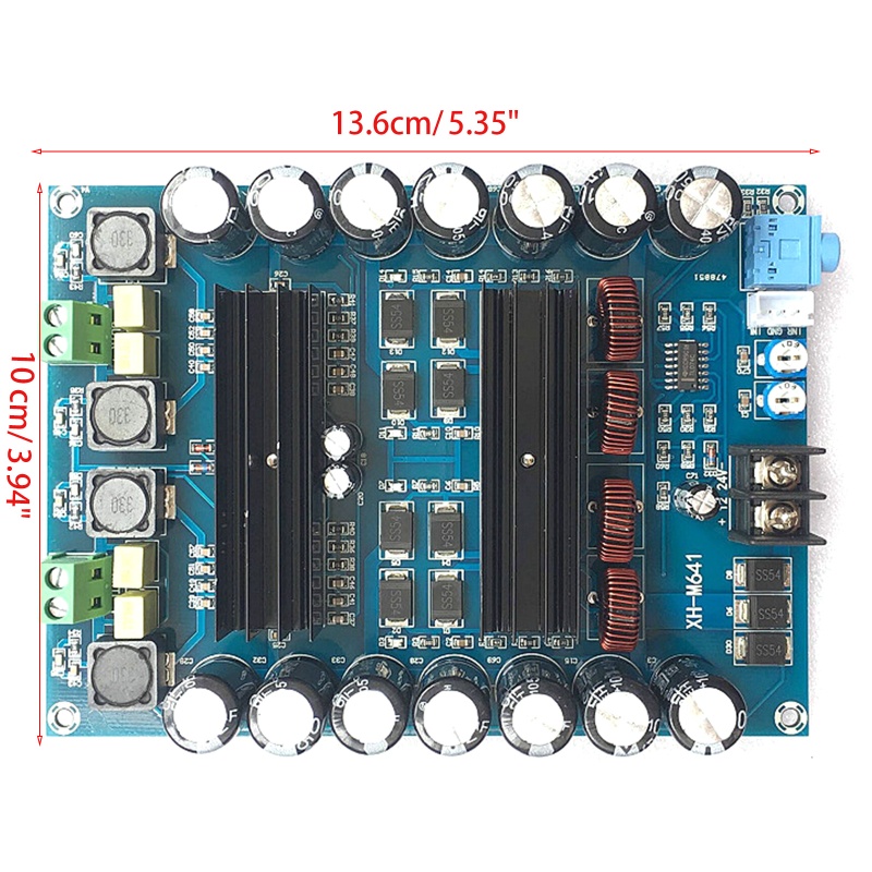 Bảng Mạch Khuếch Đại Âm Thanh Kỹ Thuật Số 2 Kênh XH-M641 TPA3116D2 G2-010 Trọng Lượng Nhẹ