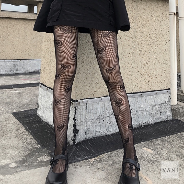 Quần Tất Lưới Trái Tim Lớn Gợi Cảm - Vani Store - TAT00144