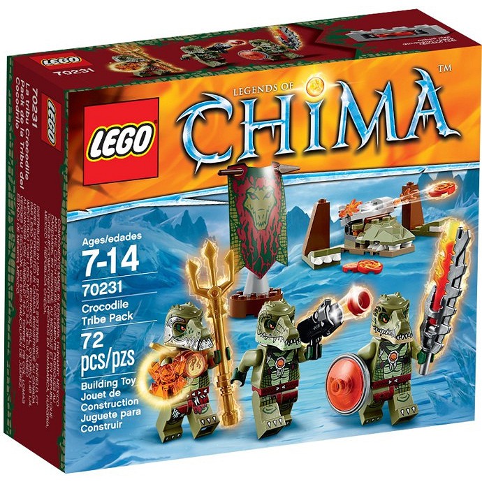 (Chính hãng) Mô Hình LEGO Legend Of Chima: Bộ Tộc Cá Sấu - 70231 (72 mảnh ghép)