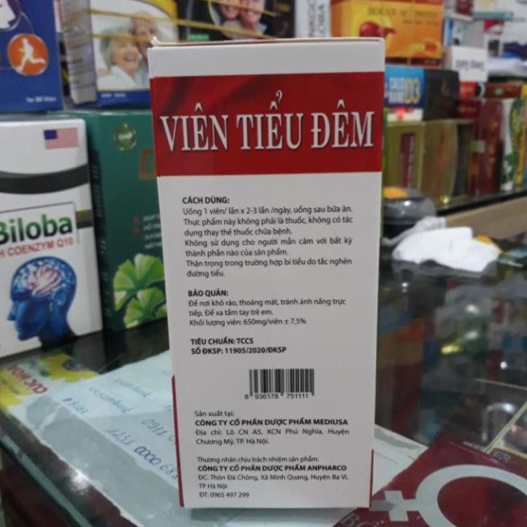 VIÊN TIỂU ĐÊM CHẤM DỨT TIỂU ĐÊM, TIỂU NHIỀU LẦN, TIỂU RẮT, TIỂU KHÔNG TỰ CHỦ DÙNG