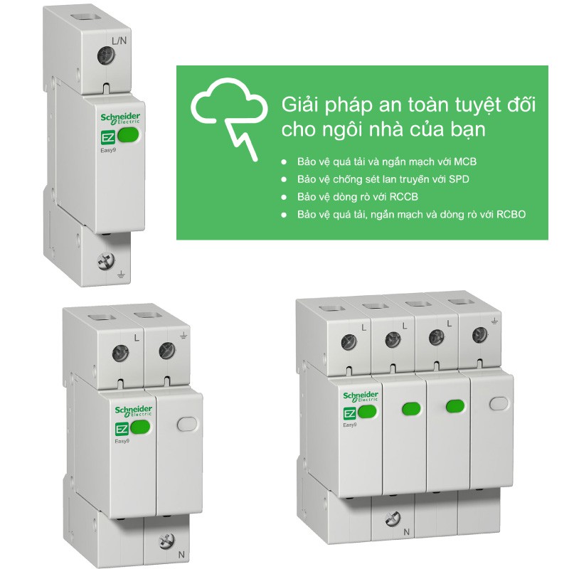 Chống Sét Lan Truyền SPD Schneider Easy9 EZ9L33620 EZ9L33720 EZ9L33120