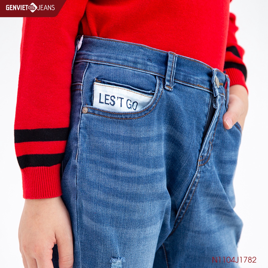 Quần Dài Jeans Bé Trai Col Thụng GENVIET N1104J1782